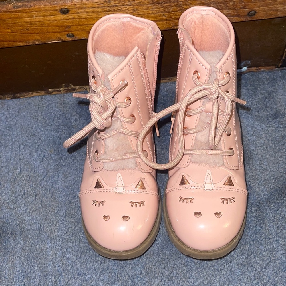 No marks toddler unicorn boots fur lip